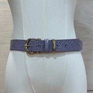 & Other Stories Lavender Snake Pattern Belt
